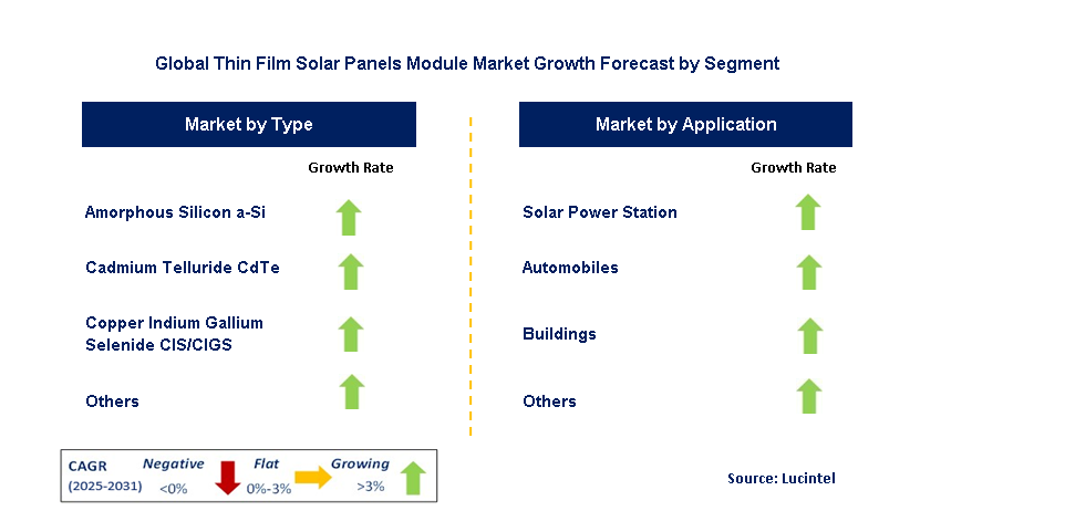 Thin Film Solar Panels Module Market by Segment